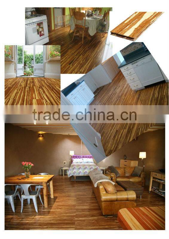 Factory Supplied Good Quality and Cheap Carbonized Click Strand Woven Bamboos Floor
