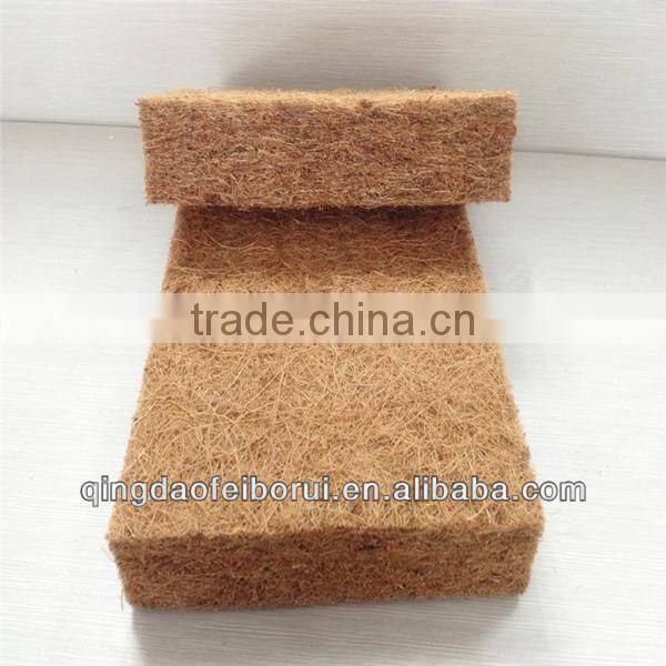 Nature coconut fiber mattress sheet bound with nature latex