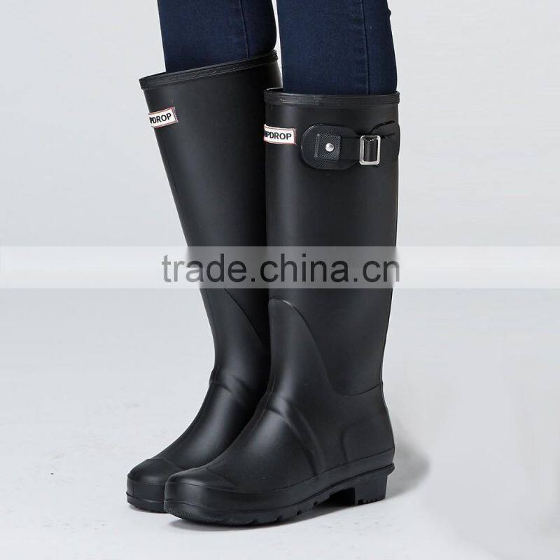 dripdrop waterproof knee high tall europe style slim colorful high quality women gumboots rain boots