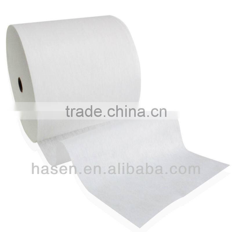 China manufacturer Durable high quality wood pulp spunlace nonwoven jumbo roll