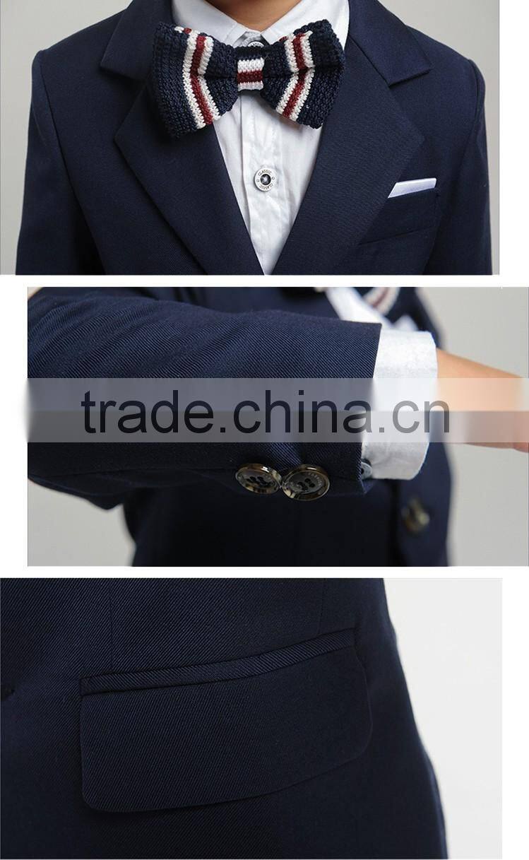 2016 latest design children's school uniform boy's 2 piece suit boys' formal suite