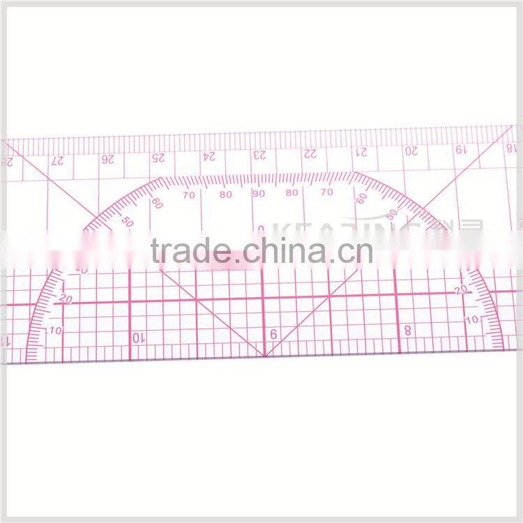 Kearing Chinese Manufacture Multi Use Pattern Grading Ruler Plastic Rulers with protractor B75