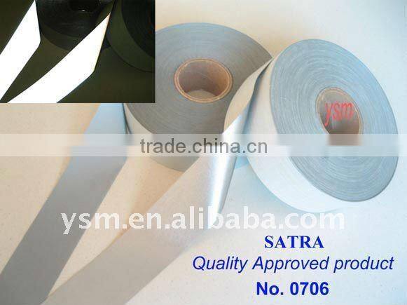 mid-intensity reflective fabric tape sew on safty clothig or shoes ect to improve high visibility