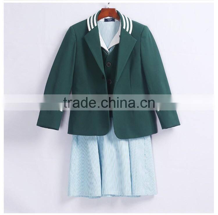 Custom Green Winter School Uniform Blazer