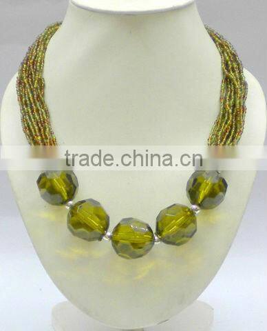 Beaded summer Pendant Necklaces