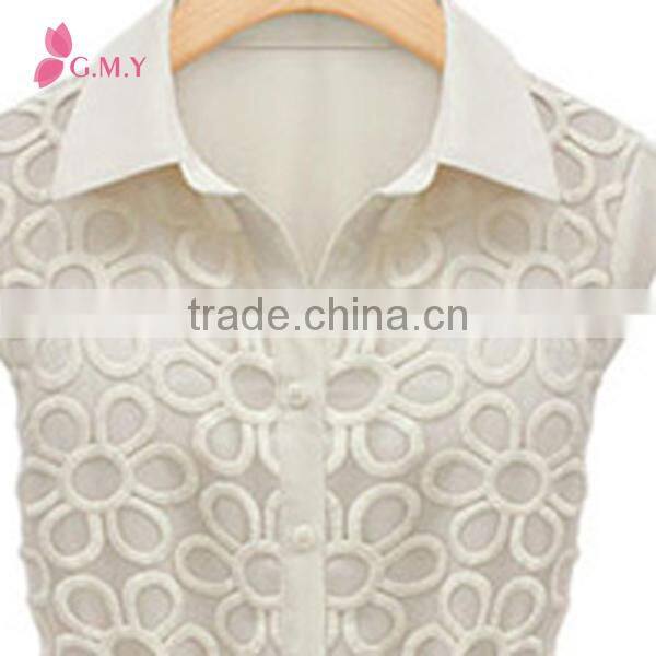 Fashion Lace chiffon sleeveless dress code smart elegant chiffon casual dress wear in summer