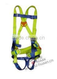 CE EN354 full body safety harness safety belt 100%polyester safety harness industrial safety harness