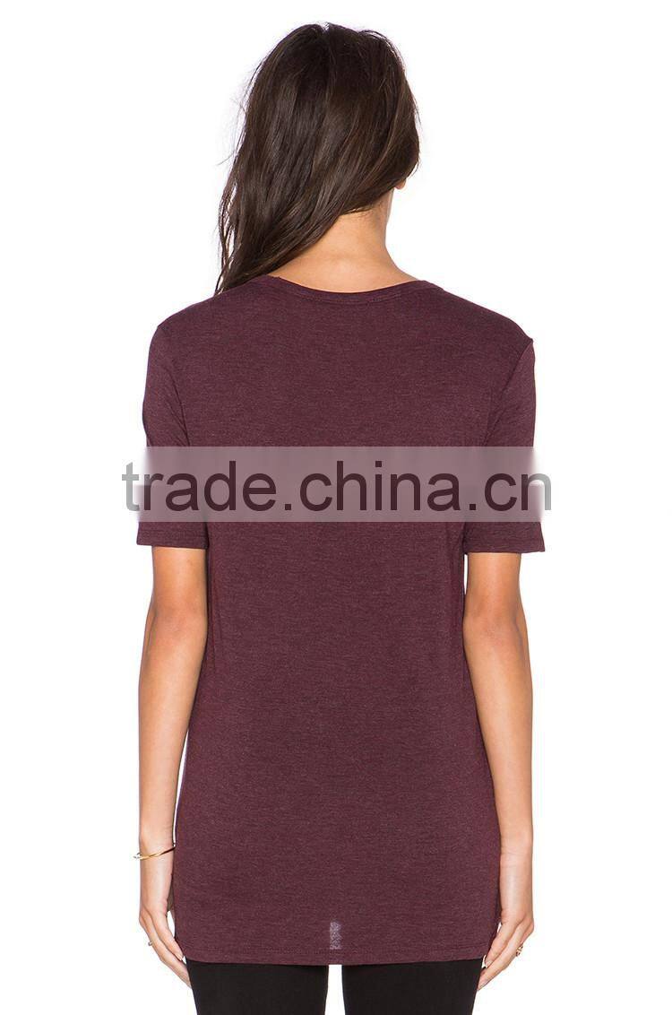 Cheap promotional bulk plain v-neck create your own t shirt