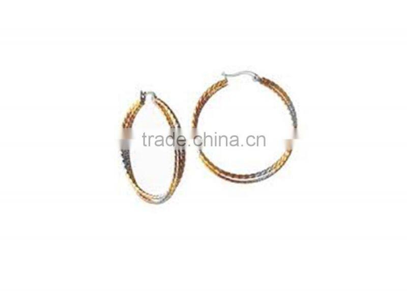 Artificial Gold Plated Hoop Earrings