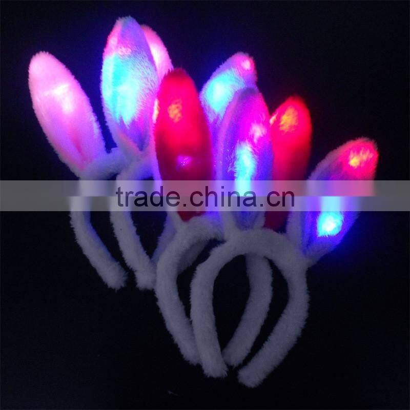 Fashion fans luminous rabbit ears jewelry hot sales rabbit ears hair accessories for fans concert