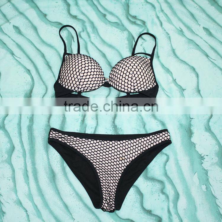 Black Women Crochet Bikinis Sexy Cups Classy Swimsuits