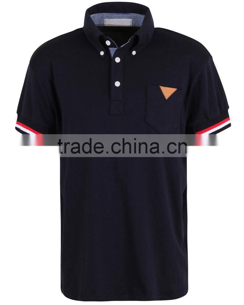 Classic-Fit Polo Shirt, mens polo shirt thick pique