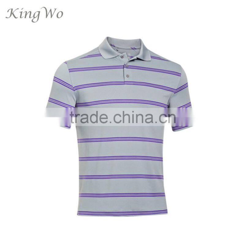 latest design colorful striped polo shirt design