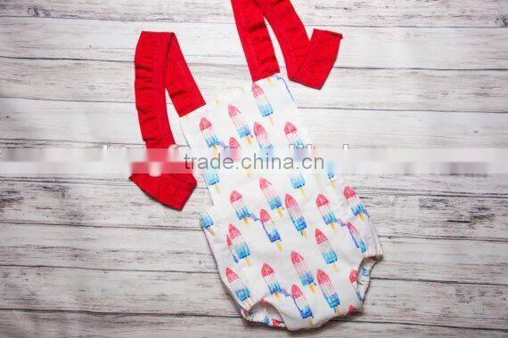 Baby Girls Popsicle Romper Kids Fancy Bubble