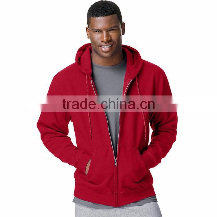 Latest Design Custom Zip Up Cheap Price Fashion Men's Clothing Bulk Plain Hoodies
