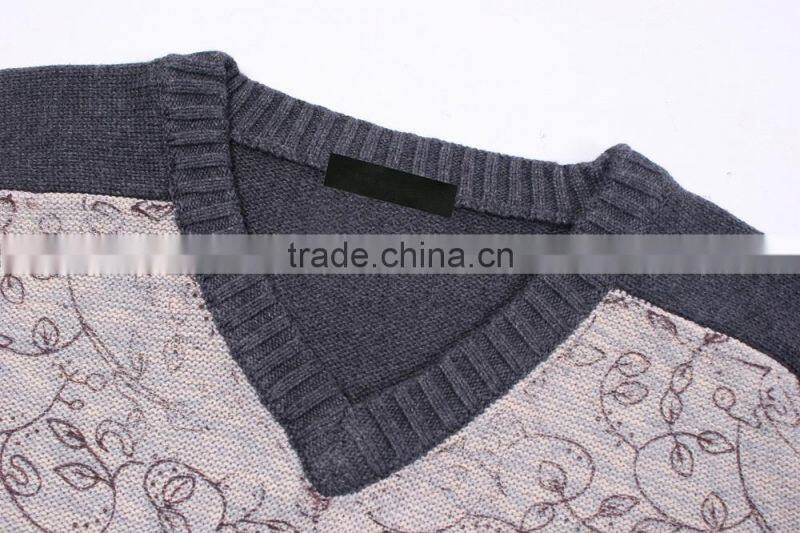 2015 Fashion V Neck Sweater Knitting Pattern Free