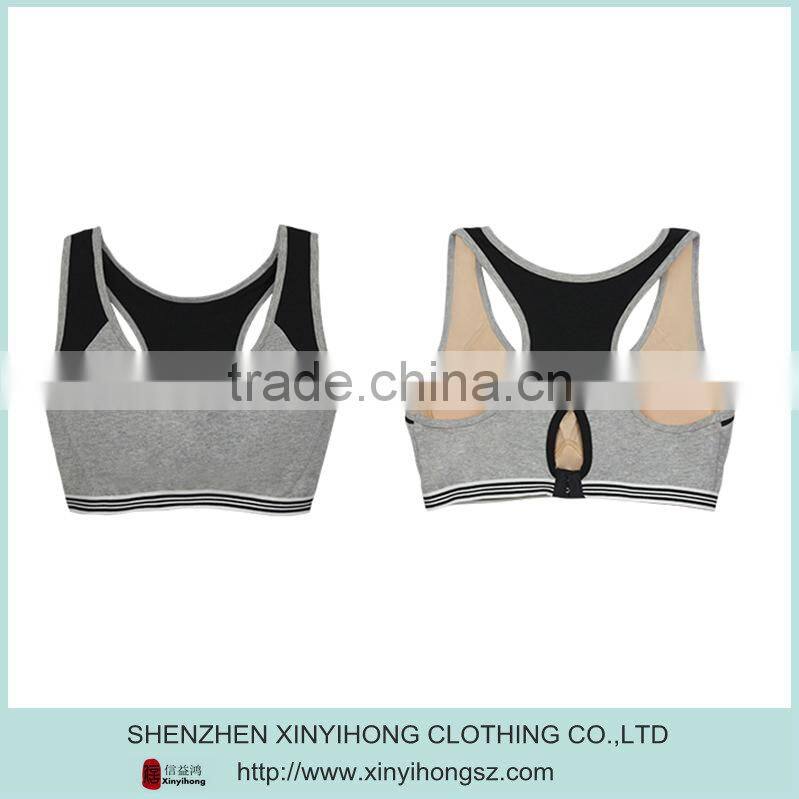 nylon/spandex dry fit color combination OEM service sports bra