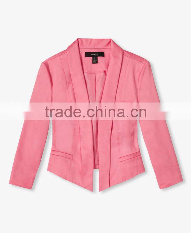 Cropped Shawl Collar Blazer