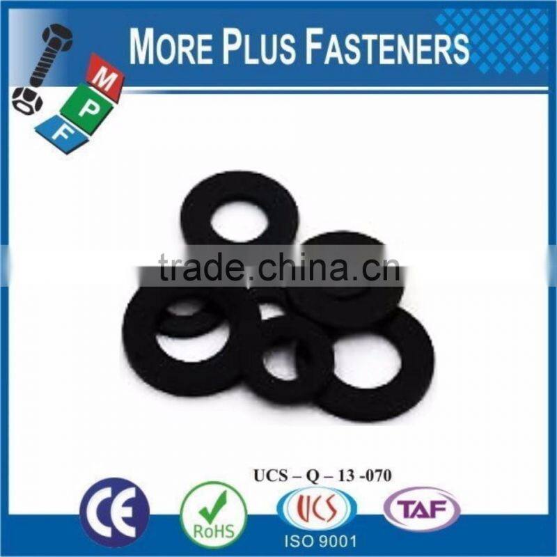 Made In Taiwan Plastic Flat Washer Black Nylon Reinforced Rubber Fender Thrust Round