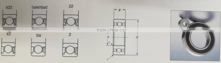 Cheap Deep Groove Ball Bearing 605zz/2rs