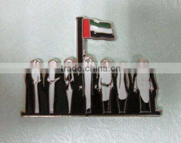 Custom Metal Magnet Badge,UAE Badge for National Day