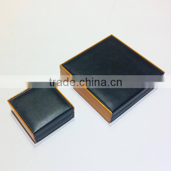 jewelry packing leather wooden jewelry box necklace box
