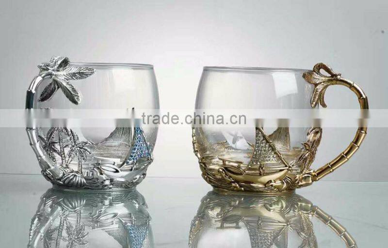 coconut camel coffe glass cup promotion arabic coffee mugs gift