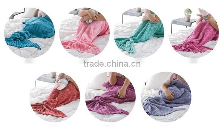 China Factory Children Soft Mermaid Tail Blankets