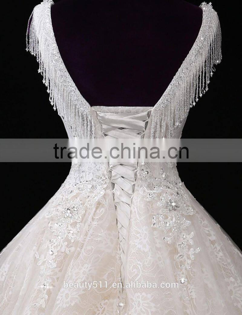 Wedding gowns 2017 bridalNew Style sweetheart mermaid chiffon Off-shoulder Mermaid Lace wedding dress A150