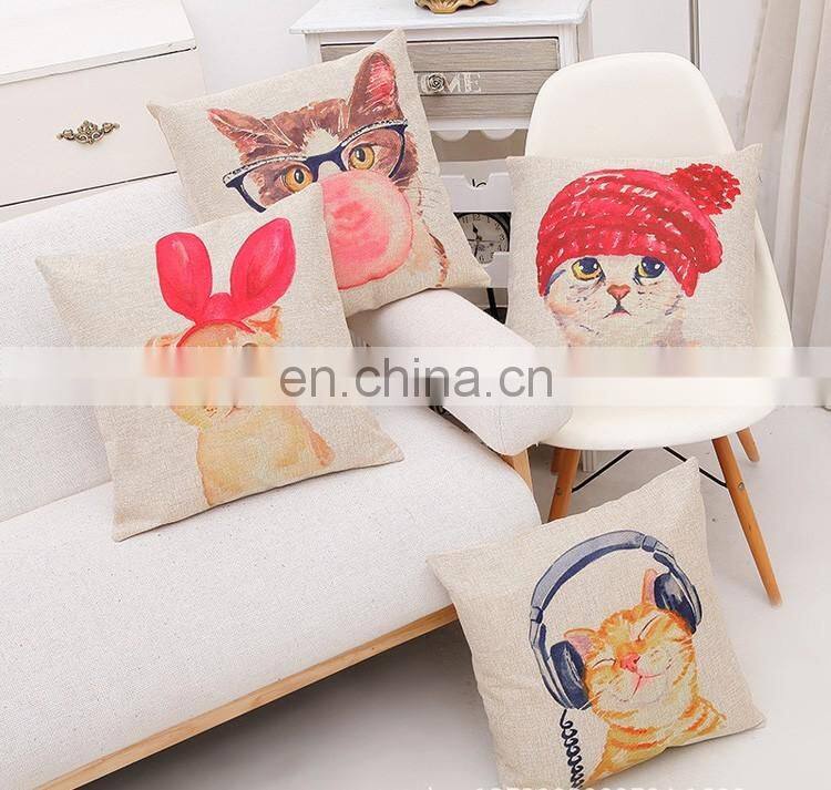 2016 Cat Pillow Decorative Throw Pillow Cushion Cover
