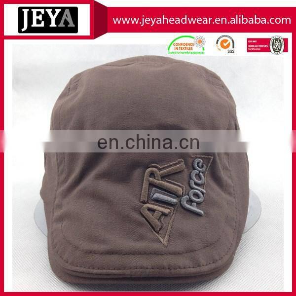Multi panel 1005 cotton ivy cap low profile ivy hat with 3D embroidery logo