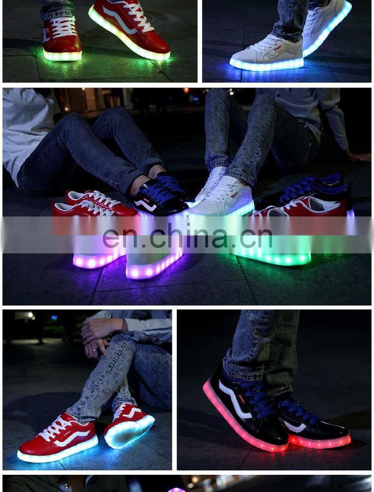 Wholesale New design Mens Womens night club shoes Large Size 46 Rechargeable Light Up LED Shoes Sneakers