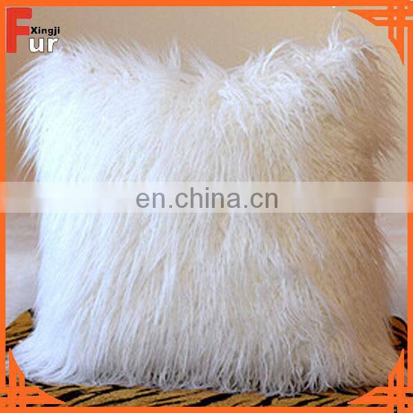 New Arrival Top Quality Mongolian Fur Cushion
