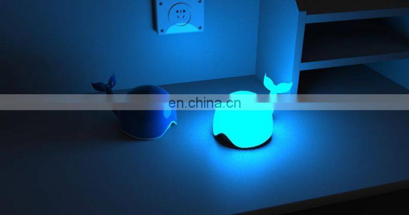 High quality LED night light lamp portable cute whale desk lamp night light