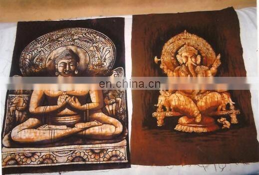 batik printed INDIAN GODS PRINTED WALL HANGINGS