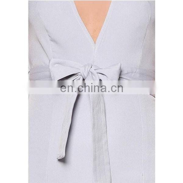 Sexy dress for women fashion design lady high slipt v-neck bodycon dress