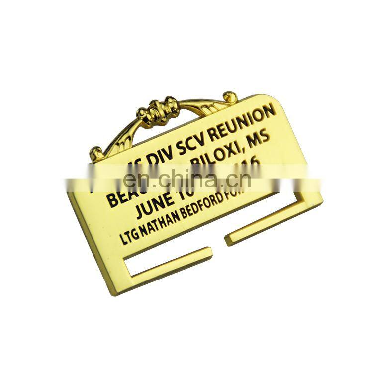 custom die struck soft enamel badge pin name badge