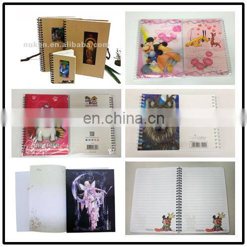 Brand name 3d recycled paper PET/PP notebook