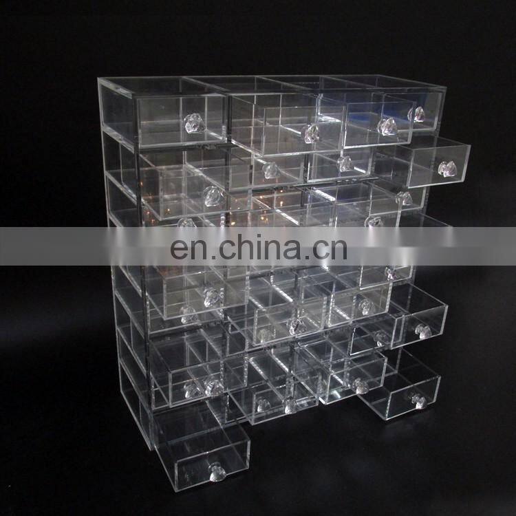Custom plexiglass acrylic plastic high quality makeup organizer cosmetics receive ark