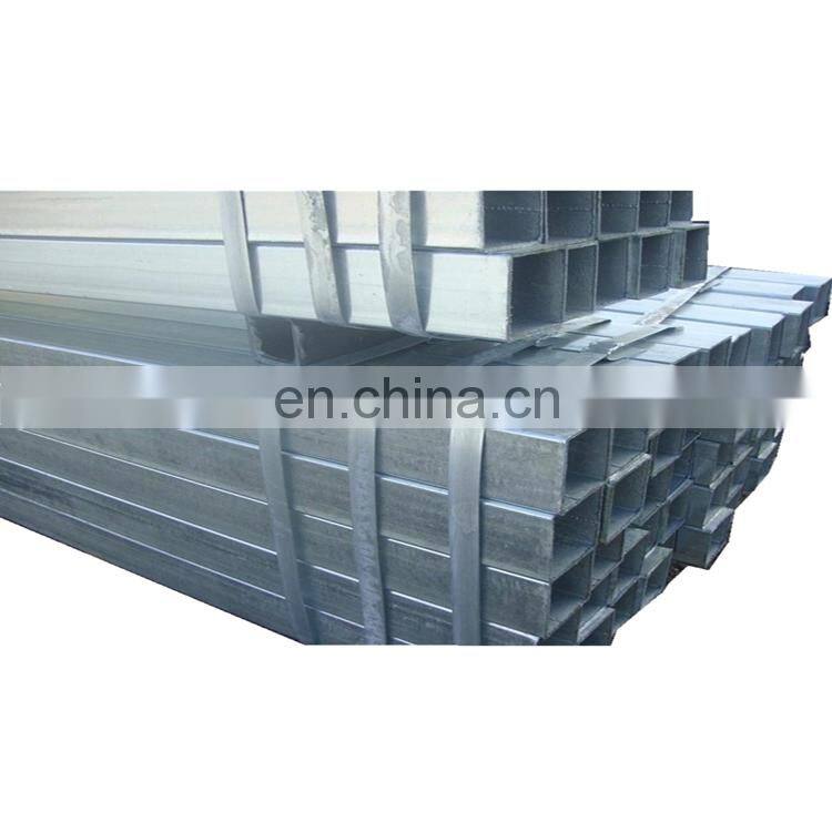 custom-made galvanized square pipe, gi steel square and rectangular tube en10219, erw structural square steel tube