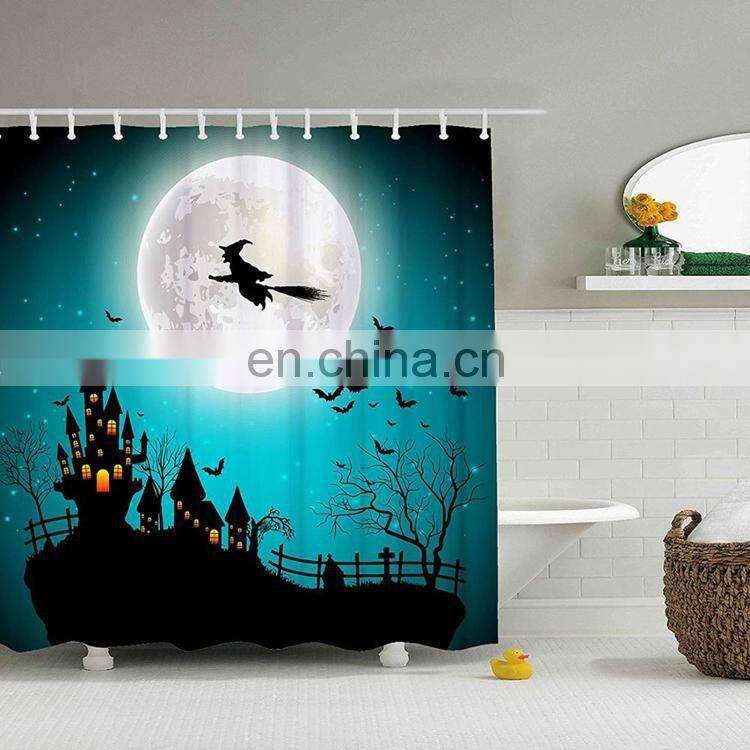Factory Direct 3d Printed Design Sales High Quality Waterproof Shower Curtain