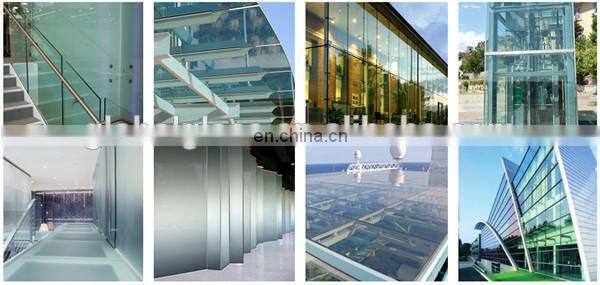 safety function 8mm thick toughened tempered glass for railing and balcony 8mm toughened glass price for sale