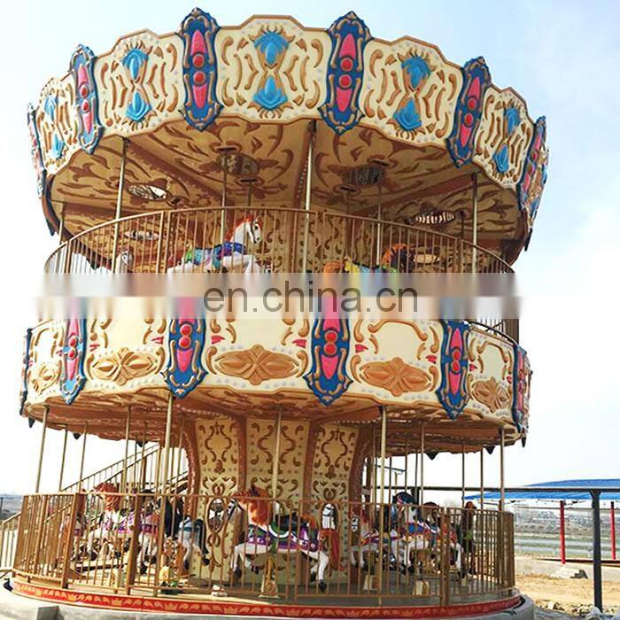 modern amusement park rides musical merry go round carousel horse carousel ride