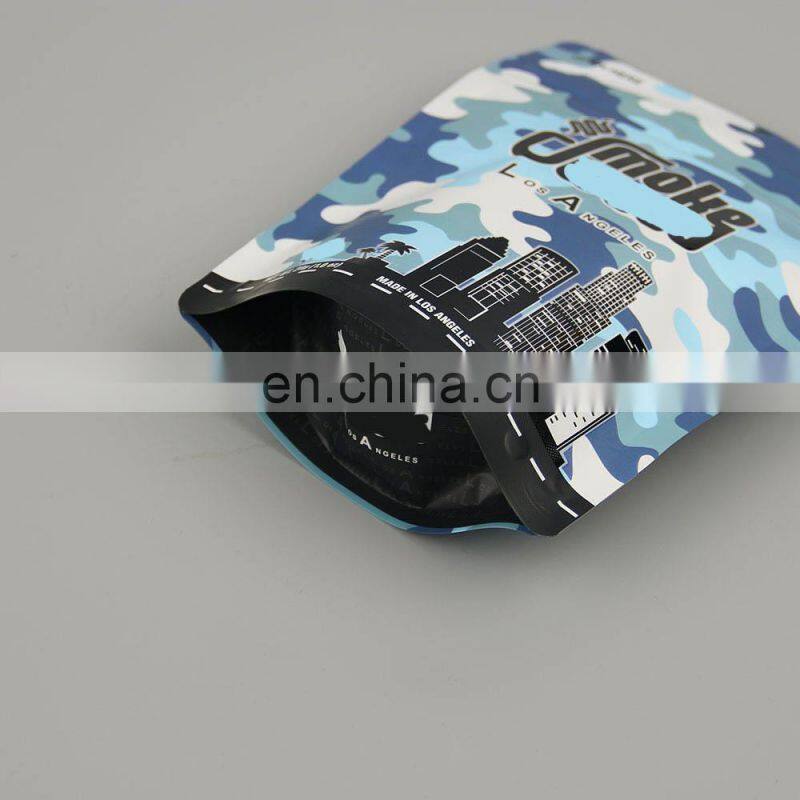 Smell Proof Multi-Sizes Clear Front Stand up Alone Aluminum Foil Pouch Mylar Foil Zipper Bags Food Storage Reclosable