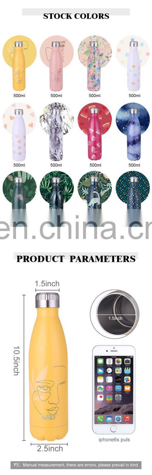 GINT 500ml Manufacture Wholesale Vacuum Drinking Cold Hot Sell Water Bottle