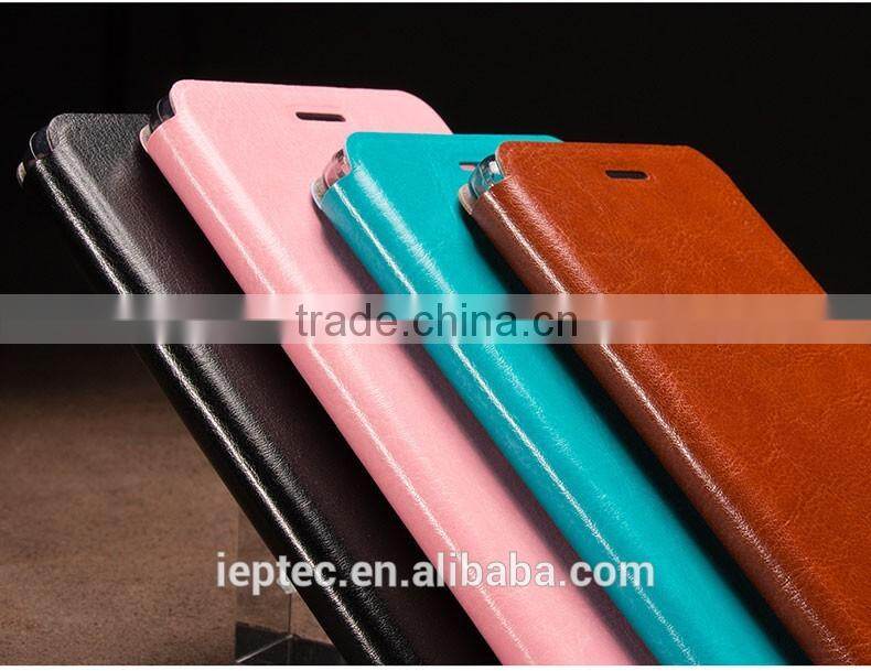 MOFi Hot Sale Customed PU Leather Flip Cell Phone Cover Case for ZTE N939ST, ZTE V5 3