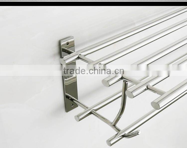 Wesda stainless steel and alloy bathroom towel shelf & clothes shelf A088