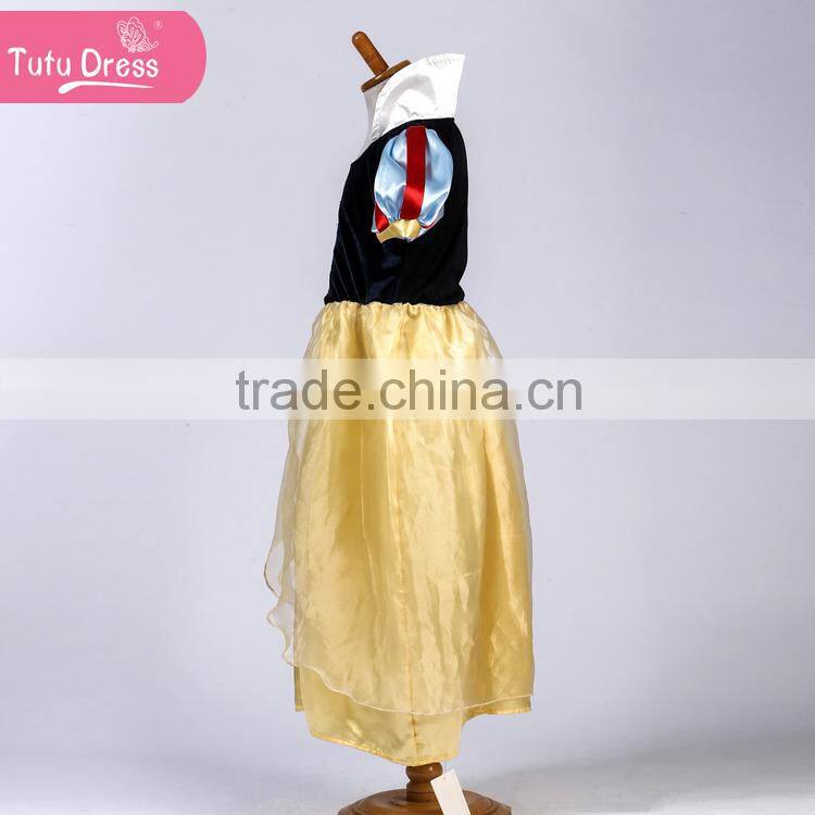 High quality stain long snow white princess dress