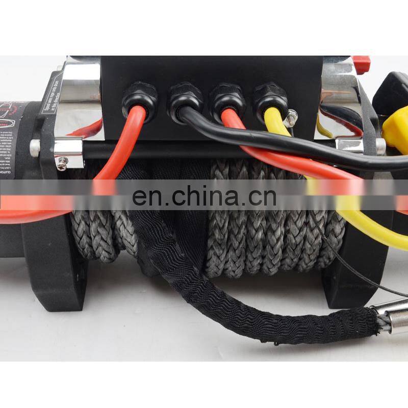 Auto parts Nylon winch for Jeep wrangler JK 2007+ 12500lbs bumper winch for Jeep accessories