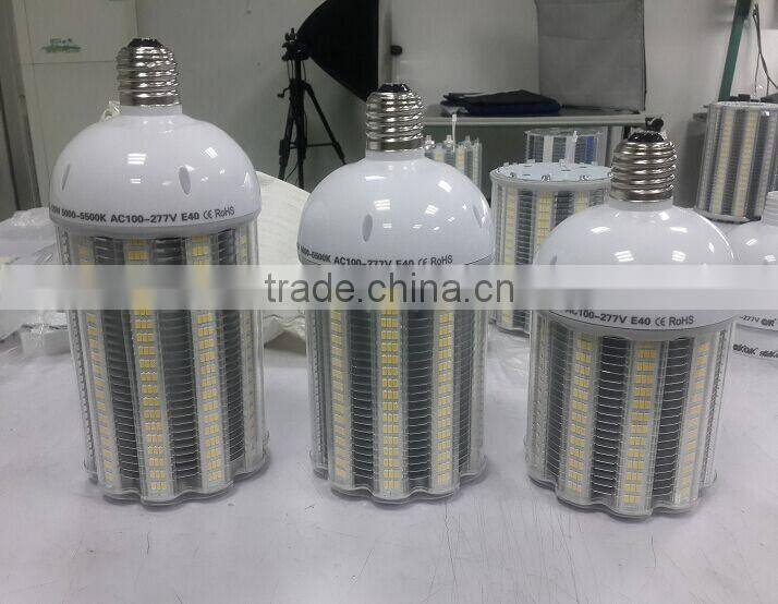 UL 100W smart design light 150lm/w led corn cob light temperature sensor 5 years warranty
